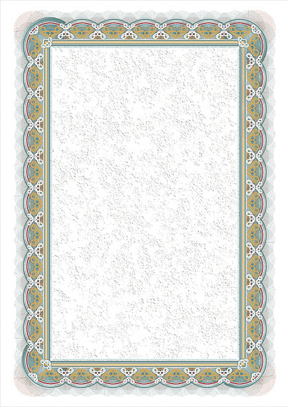 Galeria papieru arkusz ozdobny dyplom certyfikat Srebro