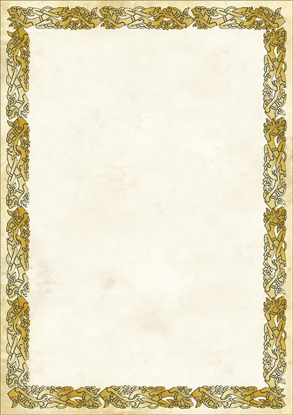 Galeria papieru arkusz ozdobny dyplom certyfikat celtic